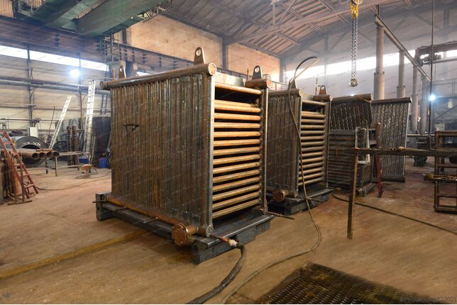 Промышленный котел 0.7 МВт уголь дрова - изготовление